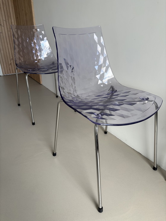 Image 1 of Juego de dos sillas Calligaris “ICE” de diseño italiano
