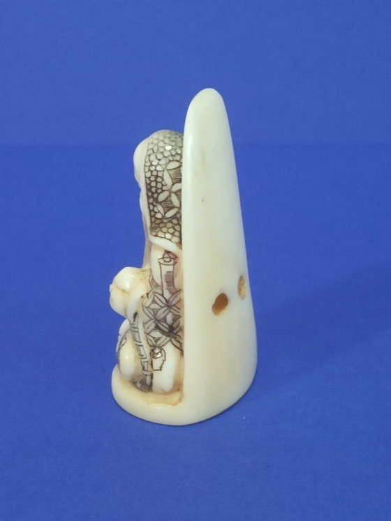 Image 1 of Ivory netsuke from Fukurokuju
