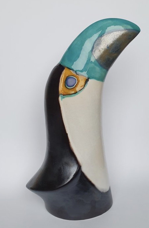Toekan, keramiek, ontwerp Slawomir Budka (39 cm)