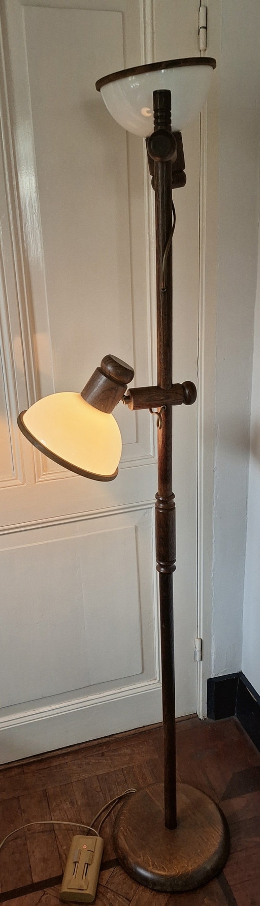Stonemason Oak Mushroom Floor Lamp – Steinhauer, vloerlampen, Plastic, Wood