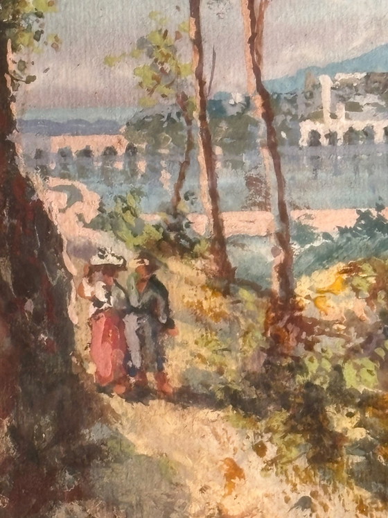 1940s Watercolor Seascape Painting – Paintings & Drawings (photo 4 of 6)