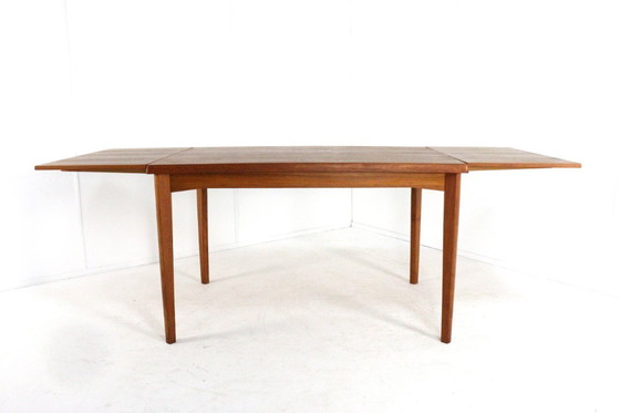 Image 1 of Table de salle à manger rectangulaire à rallonge Vejle vintage danois