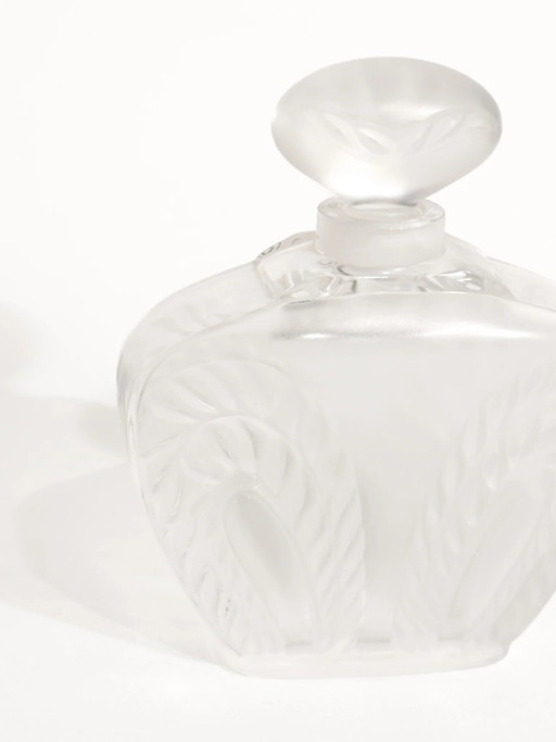 Flacone di profumo in cristallo "Foglie" di Lalique, anni '90 – decoratieve objecten, Crystal (photo 2 of 7)