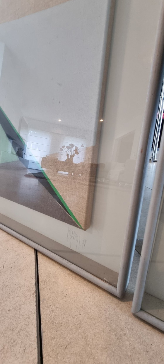 Abstraktes Triptychon "Reflexie '79" von Hans Segers (1979) – Gemälde & Zeichnungen, Canvas (photo 7 of 9)