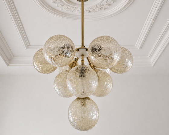 Image 1 of Vintage Kaiser Leuchten chandelier - Sputnik 70s