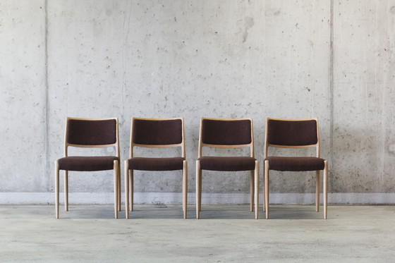 Image 1 of 4 sedie in rovere Niels Otto Møller modello 80
