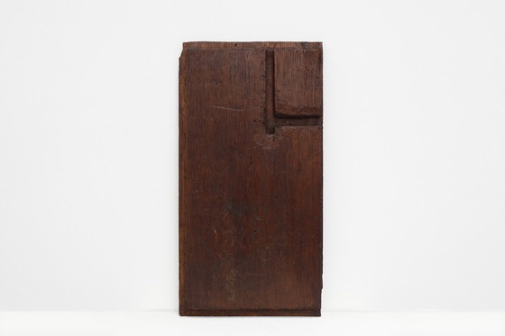 Image 1 of 16th Century oak carved Gothic Panel, Belgium