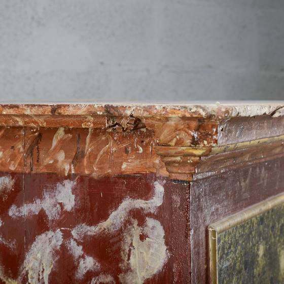 Sgabello laccato del XVIII secolo con base rossa e verde – Sgabelli, Legno, Klassiek (photo 13 of 15)