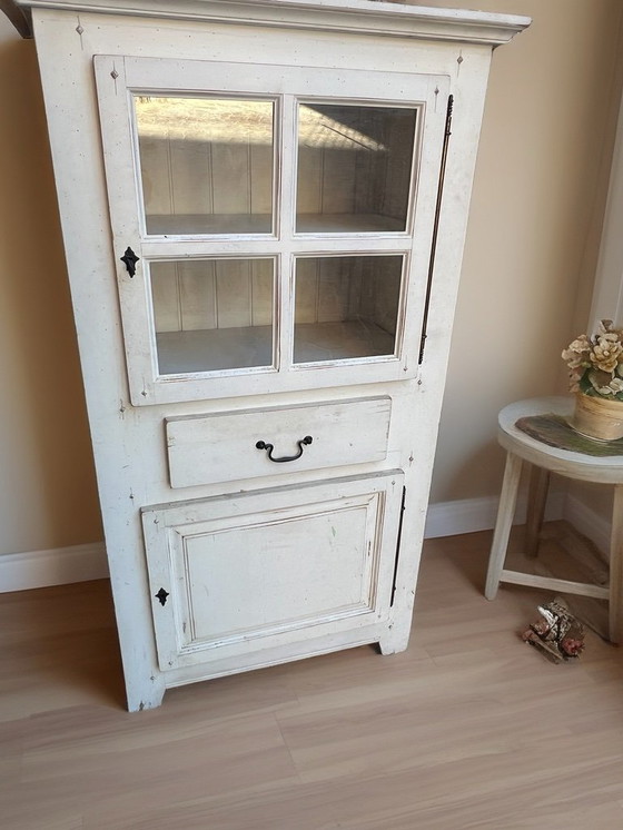 Image 1 of Antique wooden display cabinet