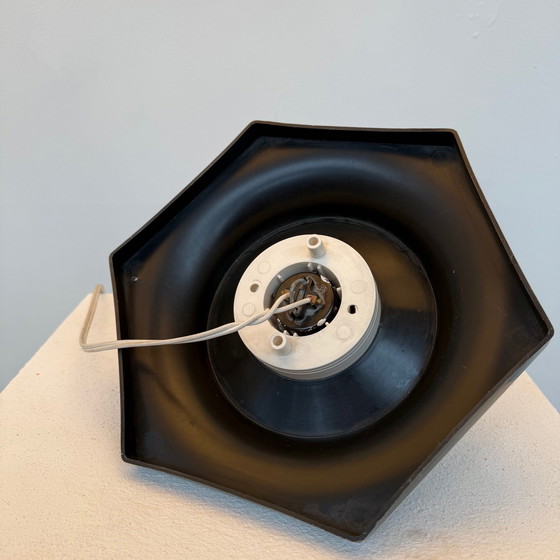 Image 1 of Plafond/Wandlamp Zwart Jaren 60/70