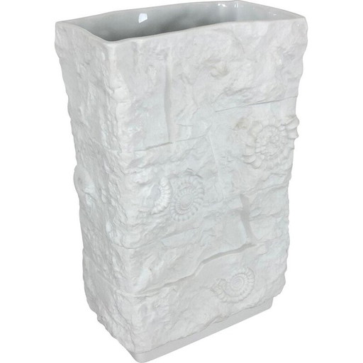 Vintage OP Art vase en porcelaine par AK Kaiser, Allemagne 1970
