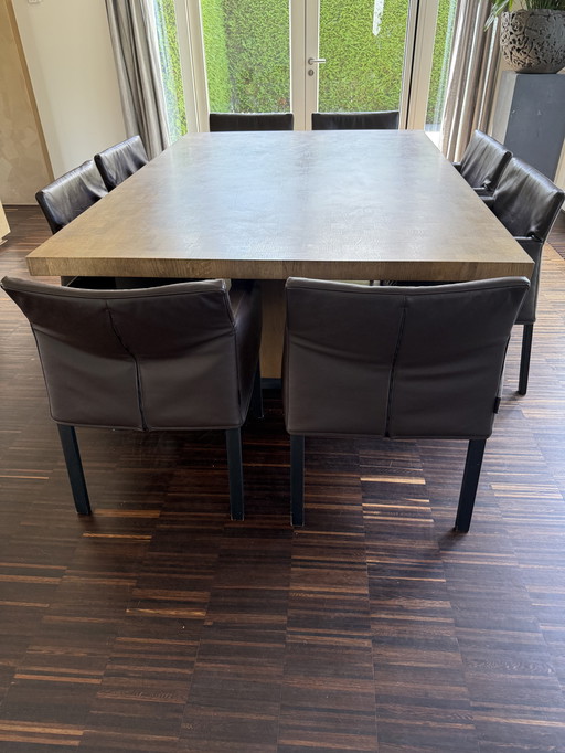 Van Rossum eettafel Kops grafiet