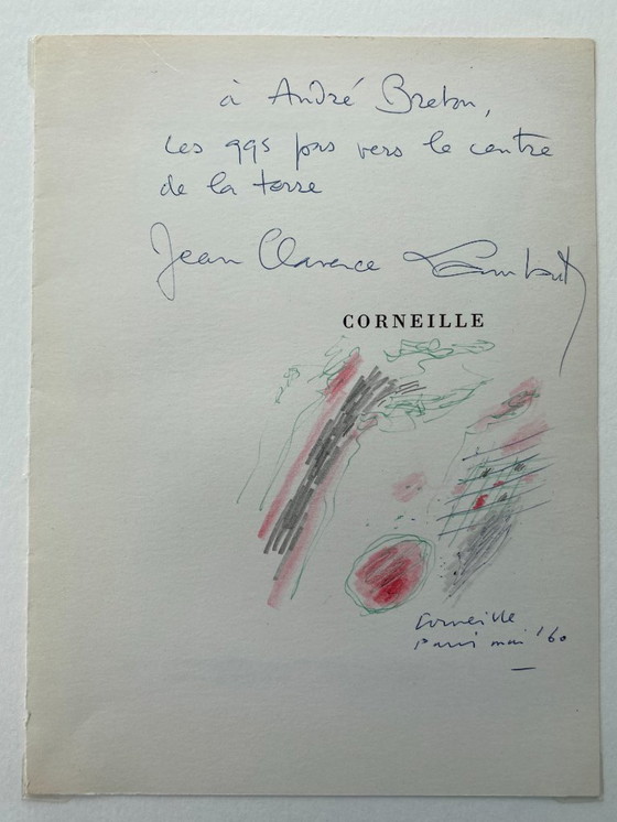Image 1 of Corneille é Zonder titel 1960 Kleurpotloodtekening Gesigneerd en gedateerd rechtsonder Gesigneerd door de dichter Jean Clarence
