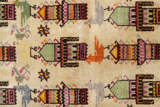 Image 1 of Handgeknoopt Heritage vloerkleed 128 x 70 cm