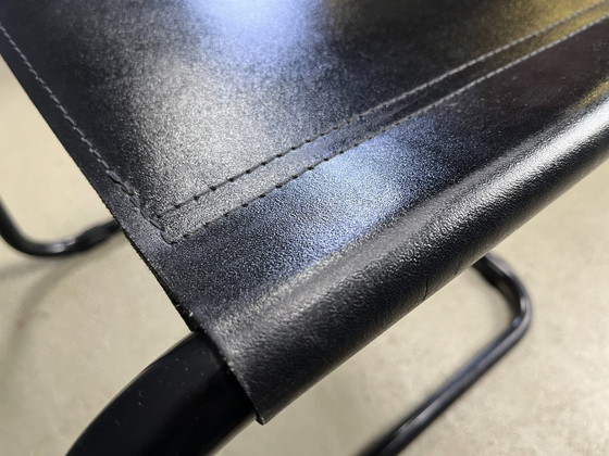 Image 1 of Ensemble de 6 chaises de salle à manger cantilever années 1980