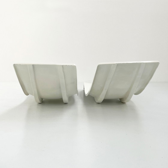 Image 1 of Pair of Sunbeds by Charles Zublena for Les Plastiques de Bourgogne, 1960s