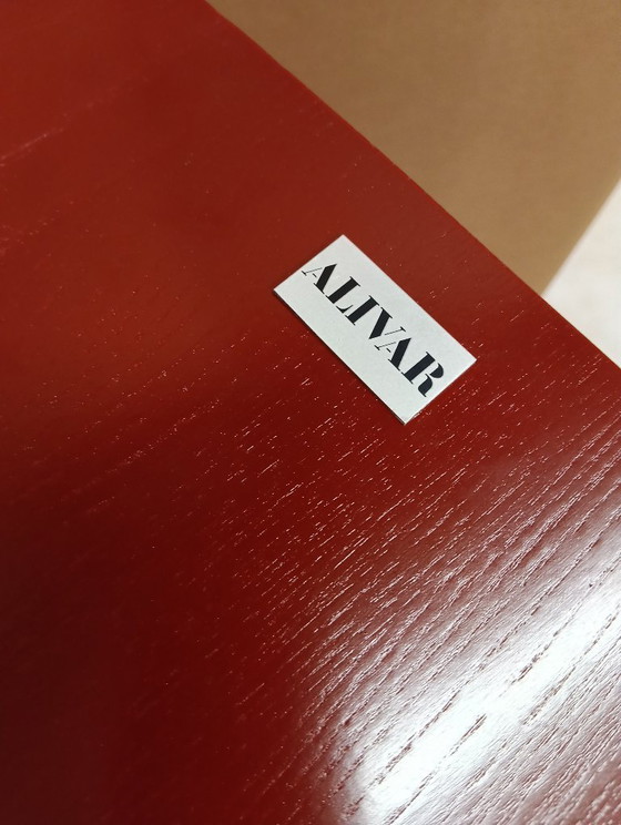 Image 1 of Sedia ALIVAR MVSEVM 514 ZIG ZAG (NUOVA, MAI USATA) Rosso Bordeaux o Nero