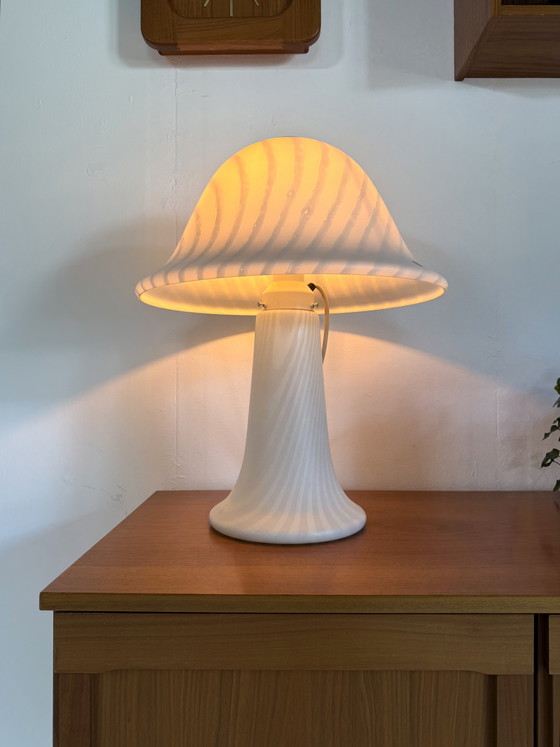 Image 1 of Lampe champignon zèbre XL vintage, Peill & Putzler '70