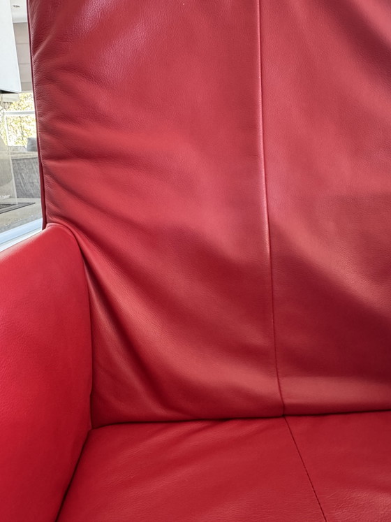 Image 1 of 6x Montis Chaplin Stühle, rot, mit Rollen
