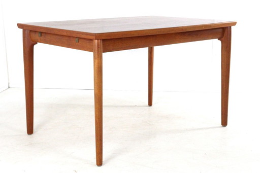 Vintage Danish rectangular extendable teak dining table – eettafels, Wood