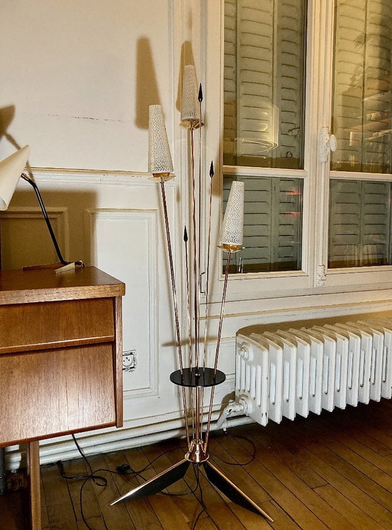 Image 1 of Lunel driepoot vloerlamp, Roseaux 3 lichts