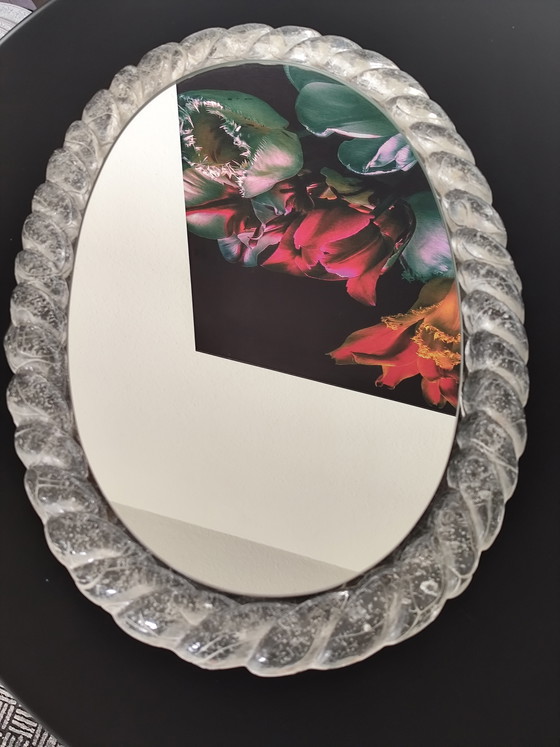 Image 1 of Vintage Space Age spiegel Hillebrand 22 220 | Acryl matglas uit de jaren 70 | Verlicht | Designklassieker

