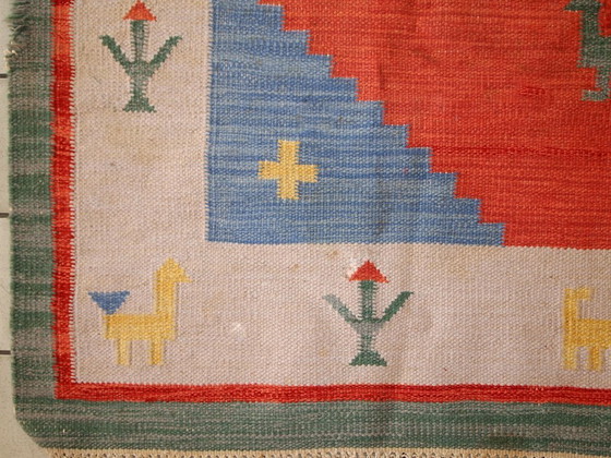Image 1 of Kilim Gabbeh persiano vintage fatto a mano, 171 cm x 229 cm, anni '60 - 1C518