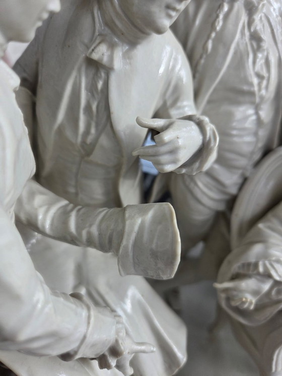 Image 1 of Skulptur – Steingutgruppe aus dem späten 19. Jahrhundert (Ref. 3751)