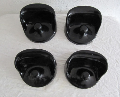 4x Wall Hooks Olaf von Bohr No. 4702 Kartell 1970s