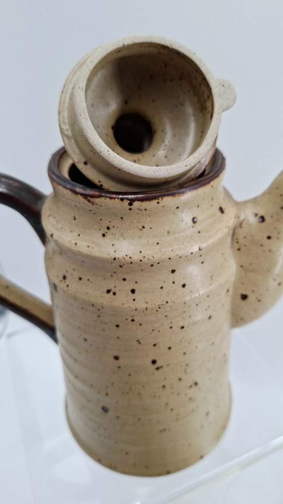 Image 1 of Service à café vintage complet en grès rocaille modèle "Japon"