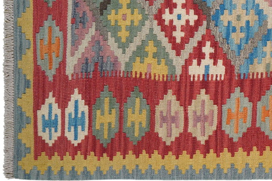 Image 1 of Hand-woven kilim gashgai 303 x 89 cm