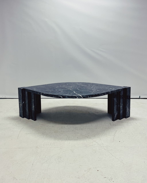 Teardrop Coffee Table in Solid Marble