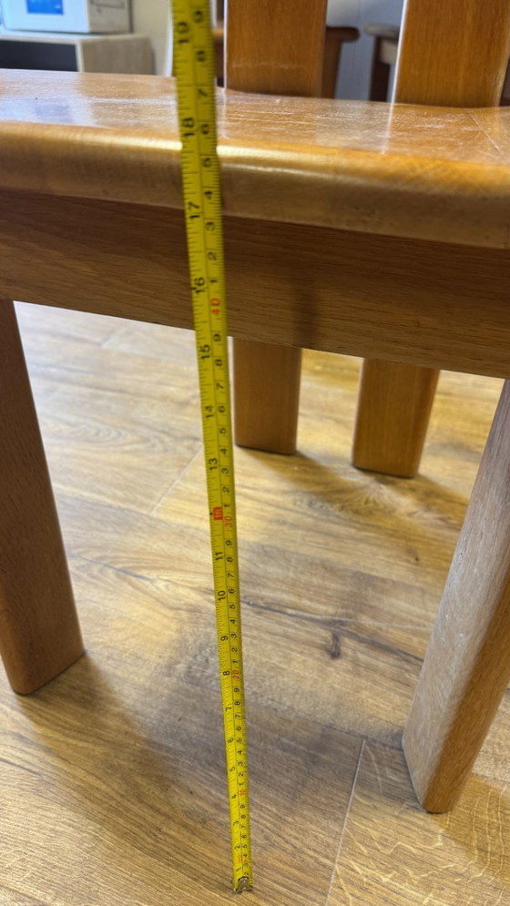 Image 1 of 6x De Puydt eetkamerstoelen, eiken