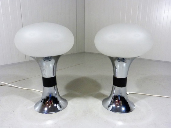 Image 1 of Set of 2 large Space Age table lamps 1960s