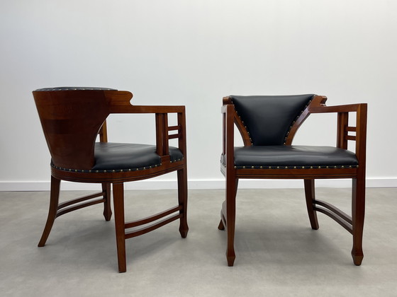 Image 1 of Set van 2 Luxe Art Nouveau Fauteuils / Stoelen