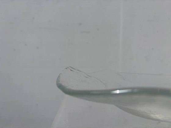 Image 1 of Kleine Glasi Hergiswil Glasschale mit Wellenrand, Schweiz, 1960er–1970er Jahre