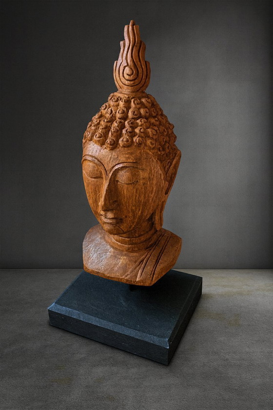 Image 1 of Hand-carved Buddha statue Chiang Mai