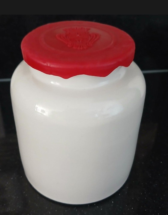 Vintage Franse Mosterdpot Pommery (Grès / Aardewerk) – Decoratieve objecten, Ceramic, Plastic (photo 3 of 6)