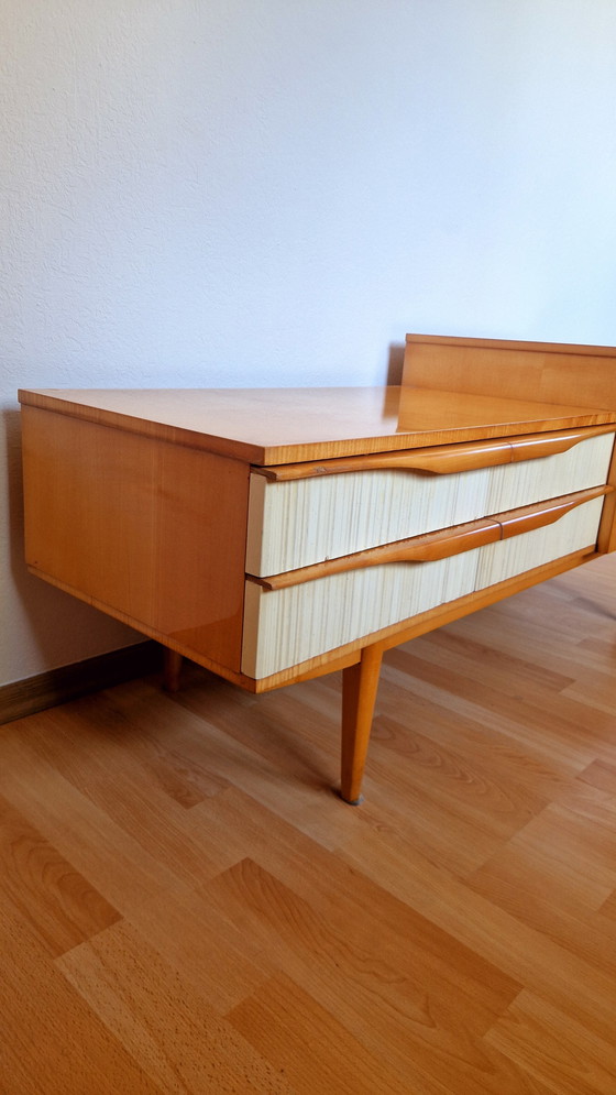 Image 1 of Buffet blond vintage suédois moderne du milieu du siècle, années 1950