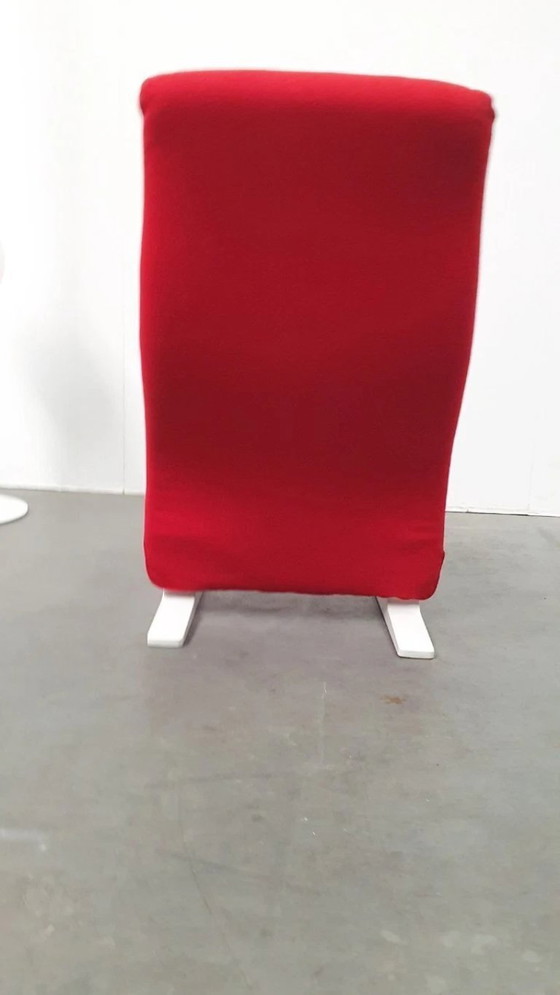 Image 1 of Artifort Pierre Paulin concorde kwekkie rood retro