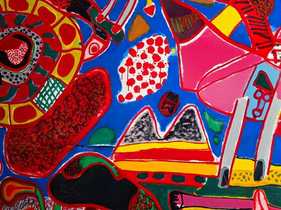 Image 1 of Corneille - Tuin der Lusten / Jardin des Delices XXL Groot - Handgesigneerd - 1991 - 11/50