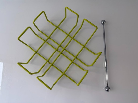 Porte-serviettes Design Rétro Vert Citron Acier Fil – Accessoires de table (photo 10 of 20)
