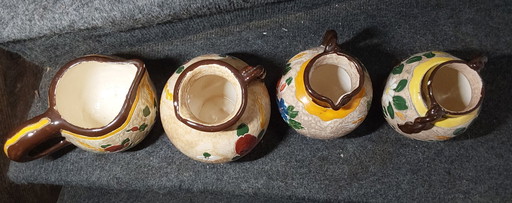 4 pottery pieces by Jérôme Massier, circa 1900