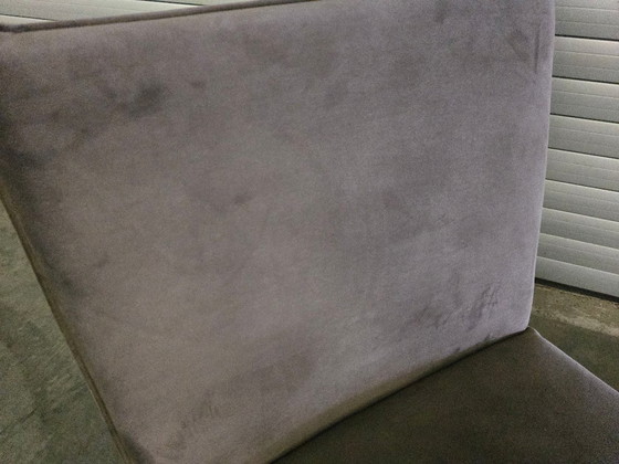 Image 1 of 1x Fauteuil Bruin fluweel/fluweel