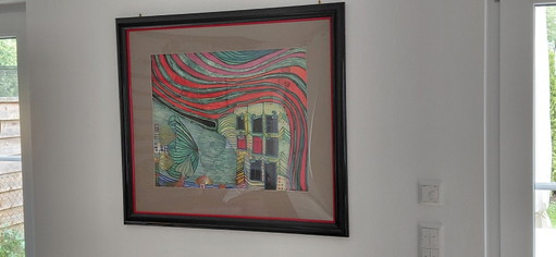 Reproduktion von Friedensreich Hundertwasser