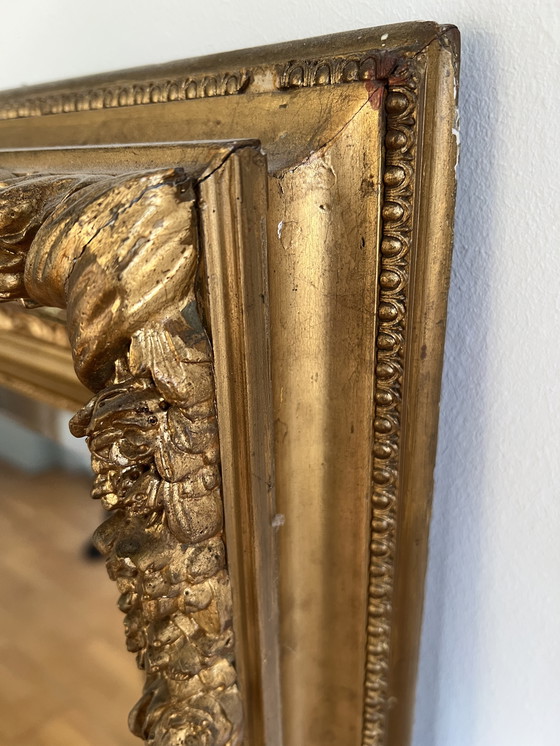 Image 1 of Large French Louis-Philippe bevelled mercury mirror, circa 1840-60