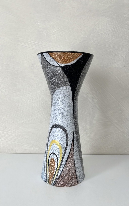 Vintage Rumba vase by Flora Gouda, Holland, 1950s, geometric patterns