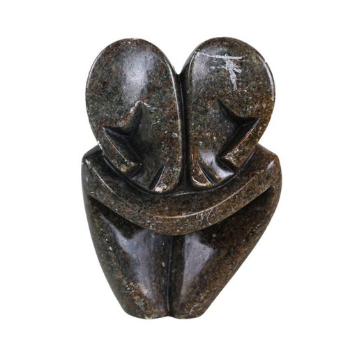 Sculpture abstraite en pierre, design danois, années 1980, fabriquée au Danemark