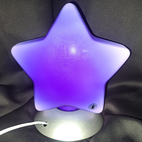 Image 1 of Lampada in vetro IKEA Blue Star – Modello raro degli anni &#39;90, Danimarca