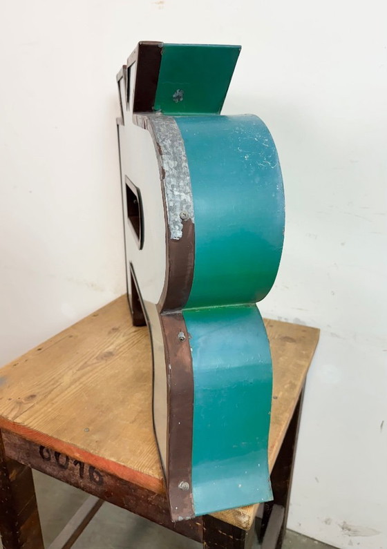 Image 1 of Large Vintage Illuminated Advertising Letter Ř , 1960s